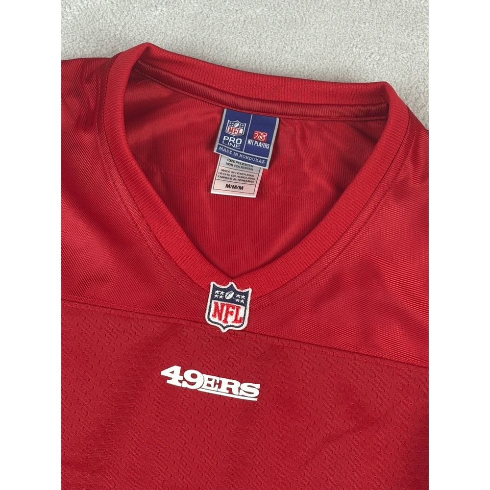 NFL Pro Line San Francisco 49ers Jersey Red Medium M Football Sportswear‎ NEW